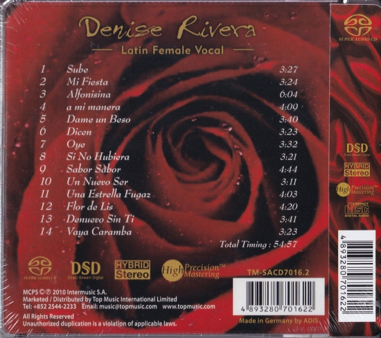 Denise Rivera/Latin Female Vocal(SACD) TM-SACD7016.2 | ロジャース